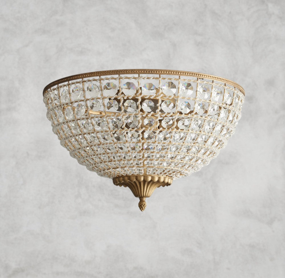 Poppy Crystal Flush Mount