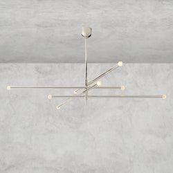 ROUSSEAU 8-LIGHT MOBILE ORB CHANDELIER 53", 68"