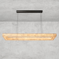 Rivage lueur rectangular chandelier 54", 72"