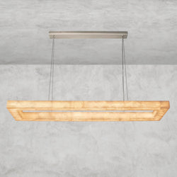 Rivage lueur rectangular chandelier 54", 72"