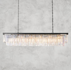 1920S Odeon Rectangular Chandelier 40", 49", 59"