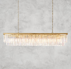 1920S Odeon Rectangular Chandelier 40", 49", 59"