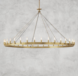 Camino Round Outdoor Chandelier 26", 38", 50", 63", 73"