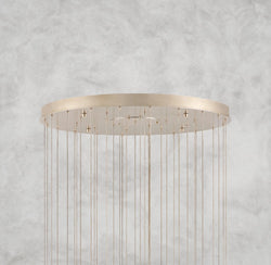 Edda Round Glass Chandelier 23", 35"