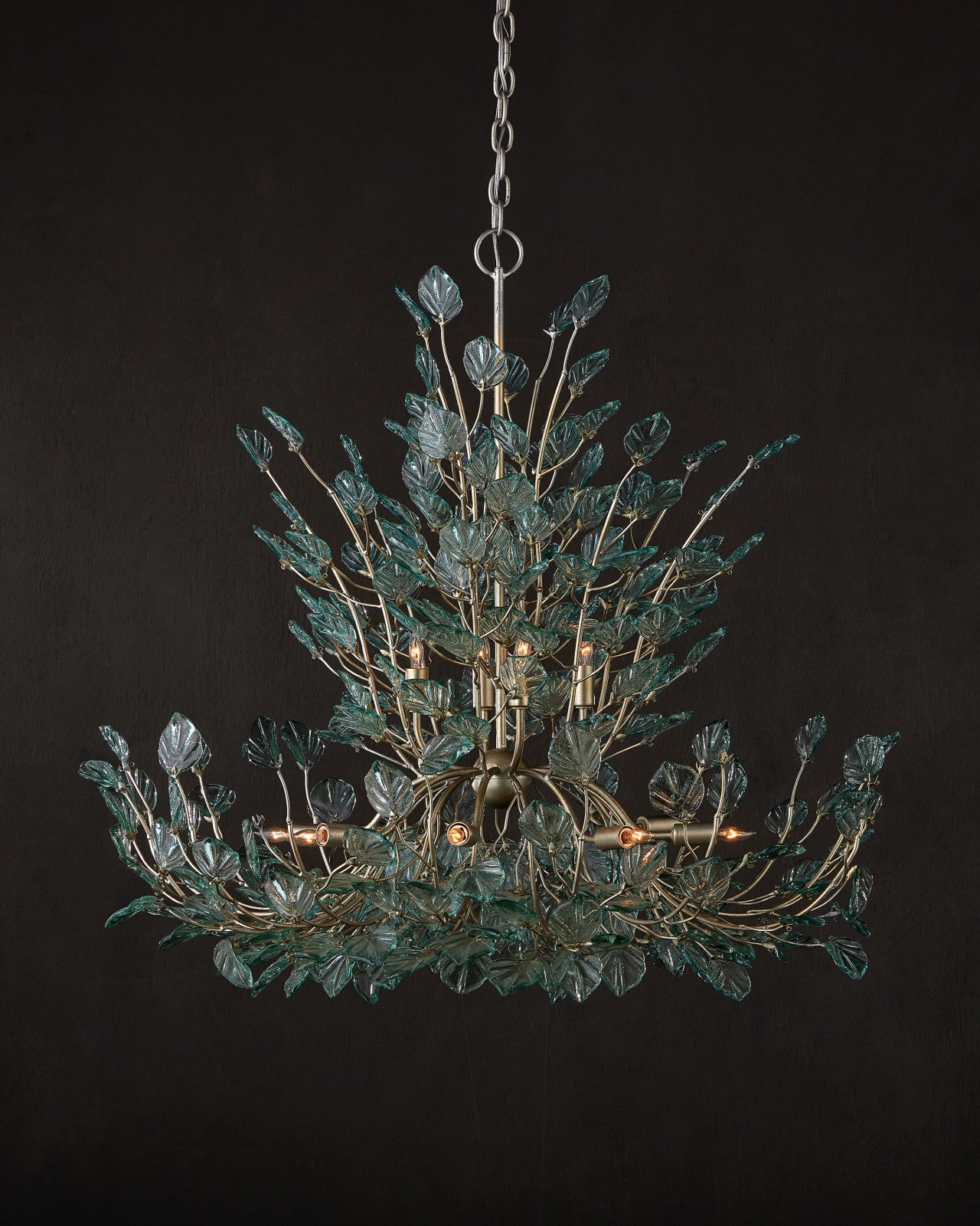 Baobab Large Recycled Glass Chandelier