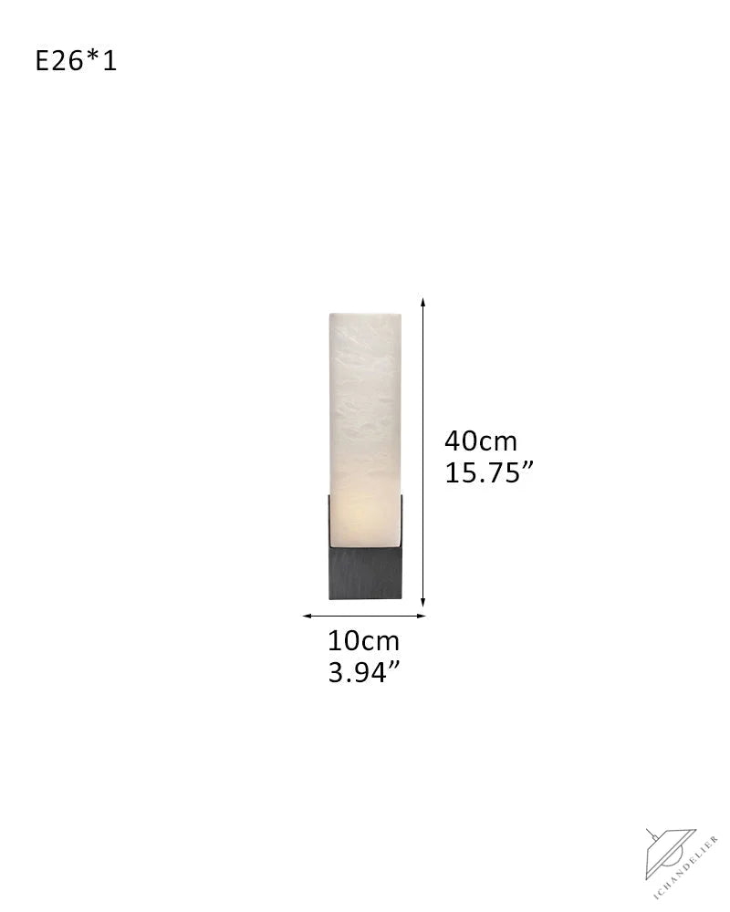 8 Lights Organic Elegance Linear Convet Alabaster Chandelier