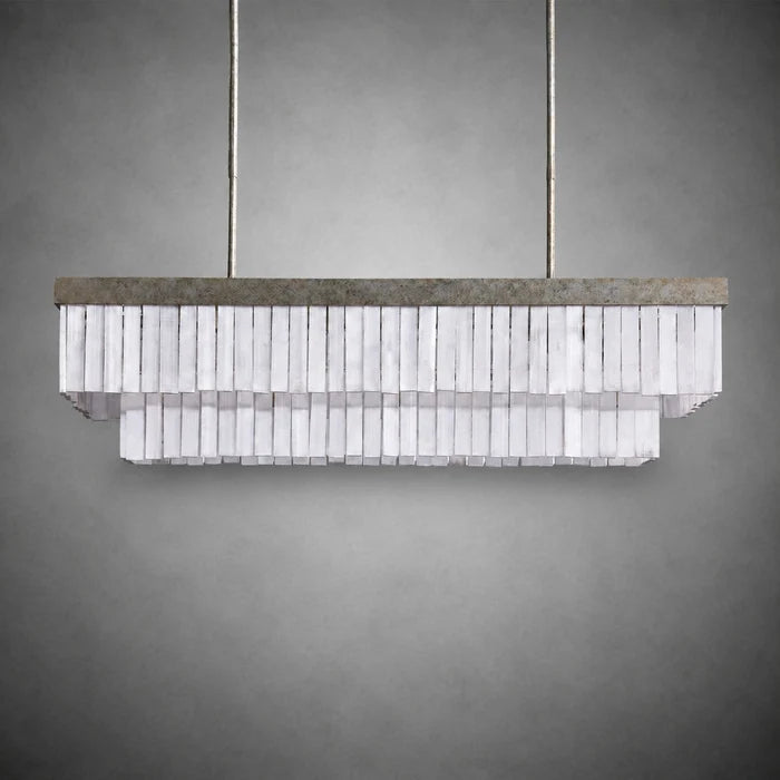 Cameron Luxury Selenite Linear Chandelier 49'' 59''