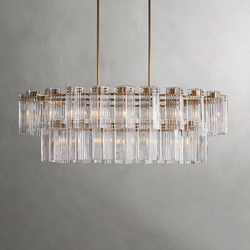 Delsie Oval Chandelier 51", 63", 72"
