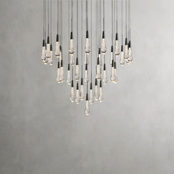 Soltaire Round Chandelier 17", 24", 36", 58"