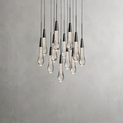 Soltaire Round Chandelier 17", 24", 36", 58"