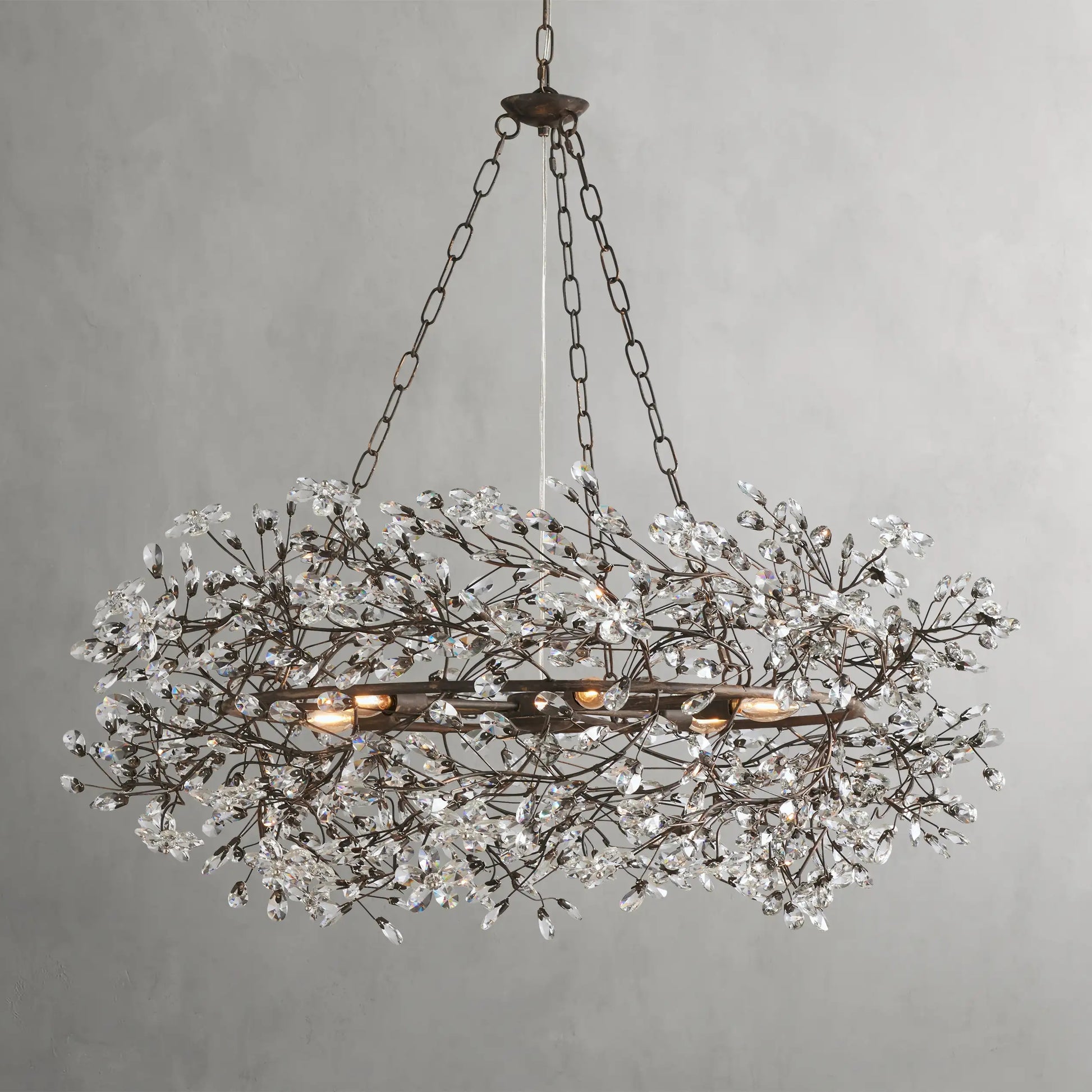 Fiore Crown Chandelier 39", 48", 60"