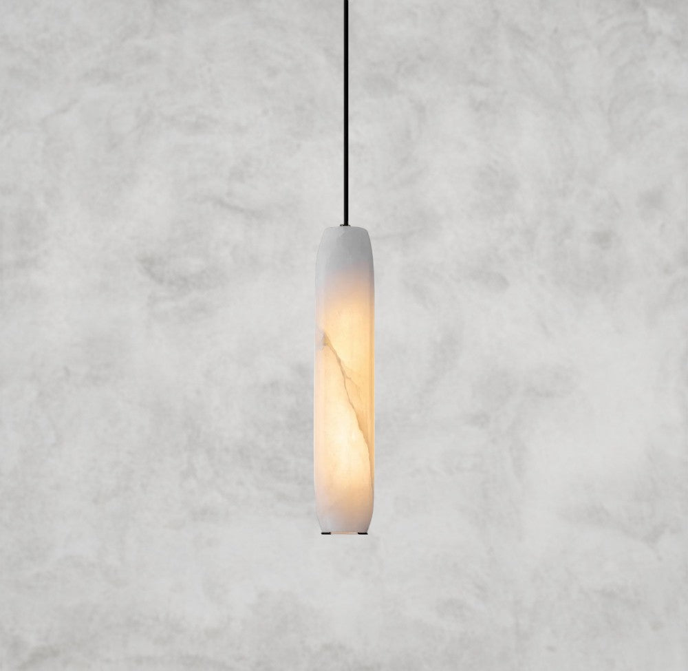Wrenna Alabaster Flute Pendant Light