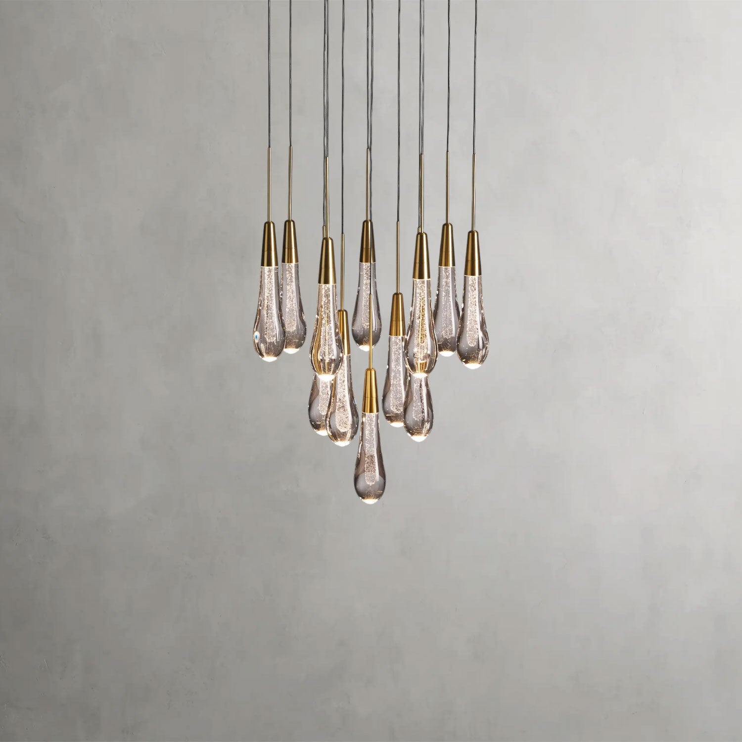 Soltaire Round Chandelier 17", 24", 36", 58"