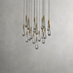 Soltaire Round Chandelier 17", 24", 36", 58"