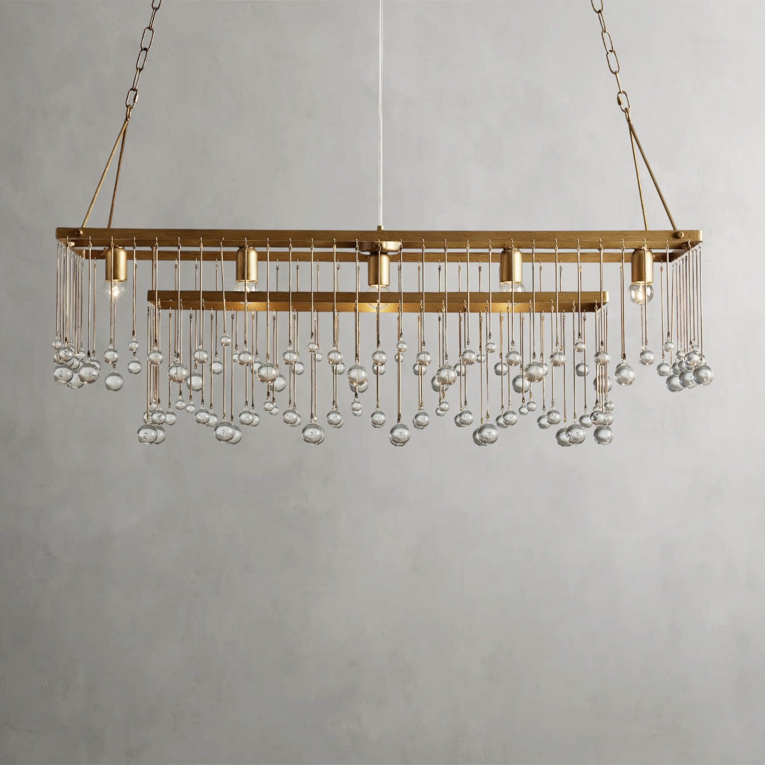 Aubrey Rectangular Chandelier 47", 60"
