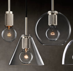 Utilitaire Glass Slope Shade Pendant