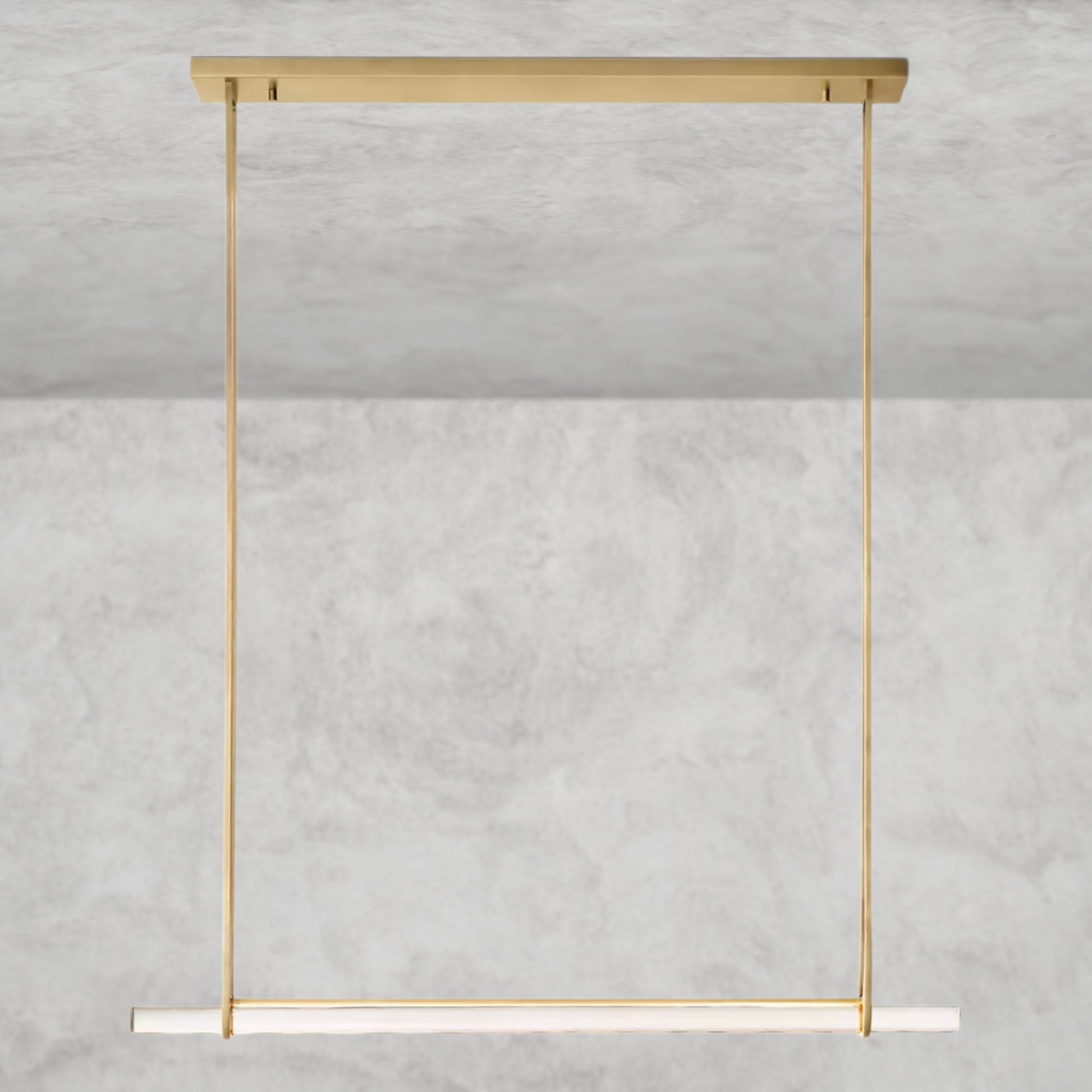 Audubon Crystal Linear Single Bar Chandelier