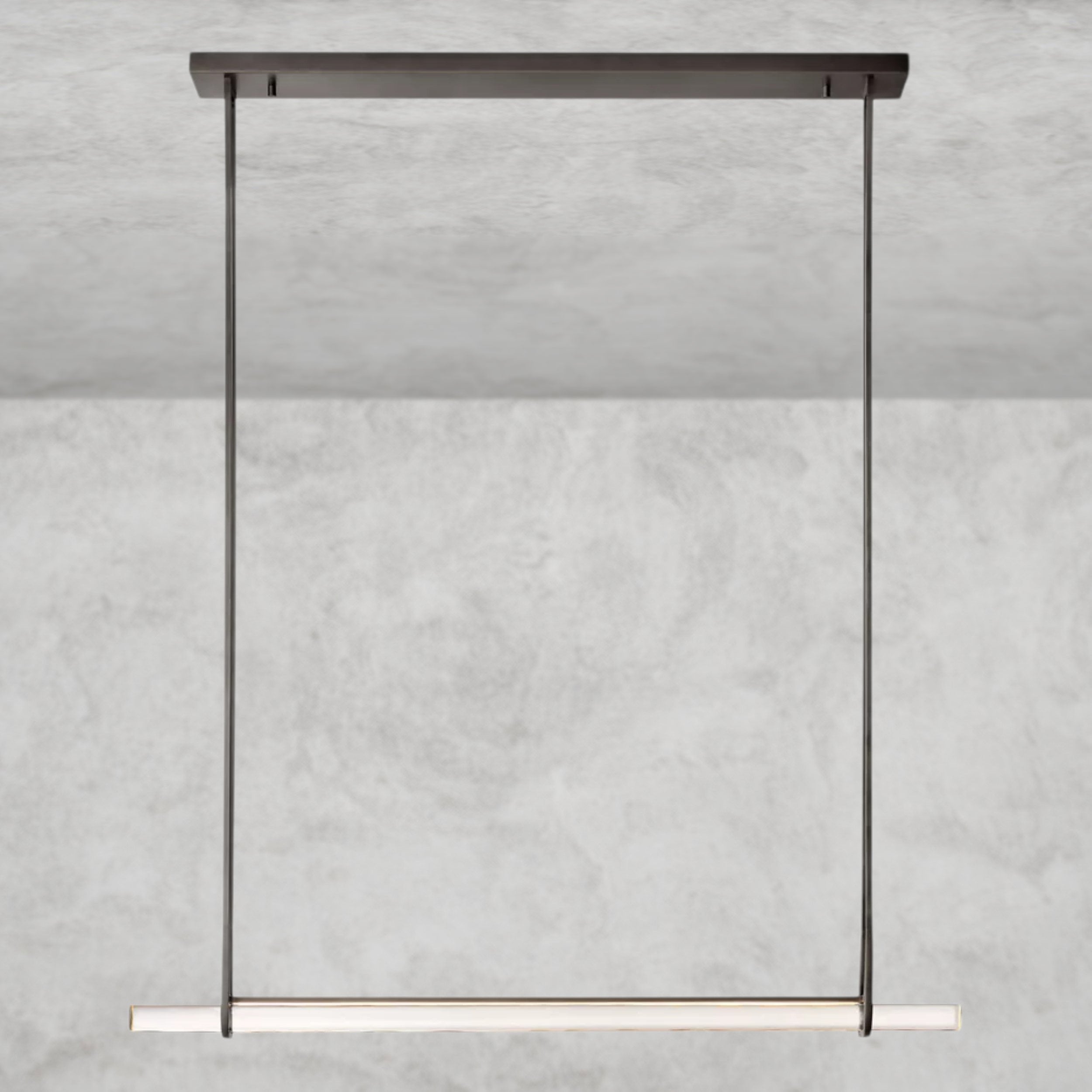 Audubon Crystal Linear Single Bar Chandelier
