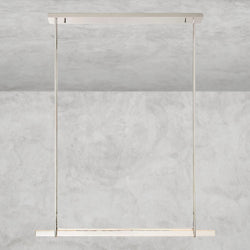 Audubon Crystal Linear Single Bar Chandelier