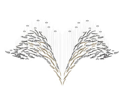 Glass Feathers Chandelier