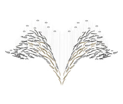 Glass Feathers Chandelier