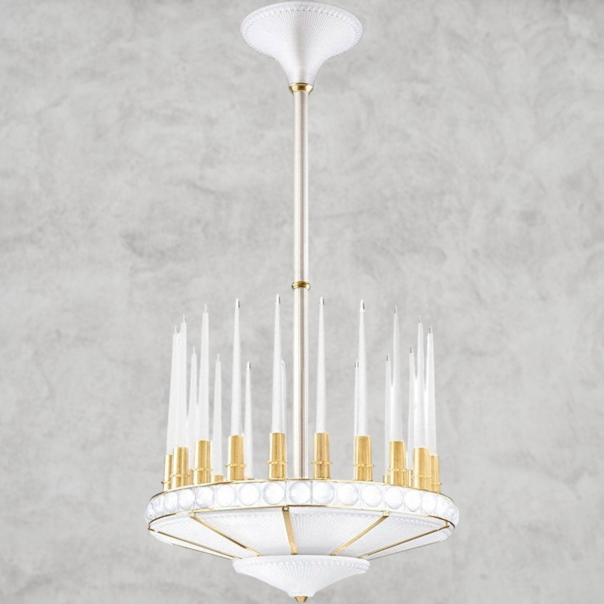 Peres Candles Chandelier 27D"