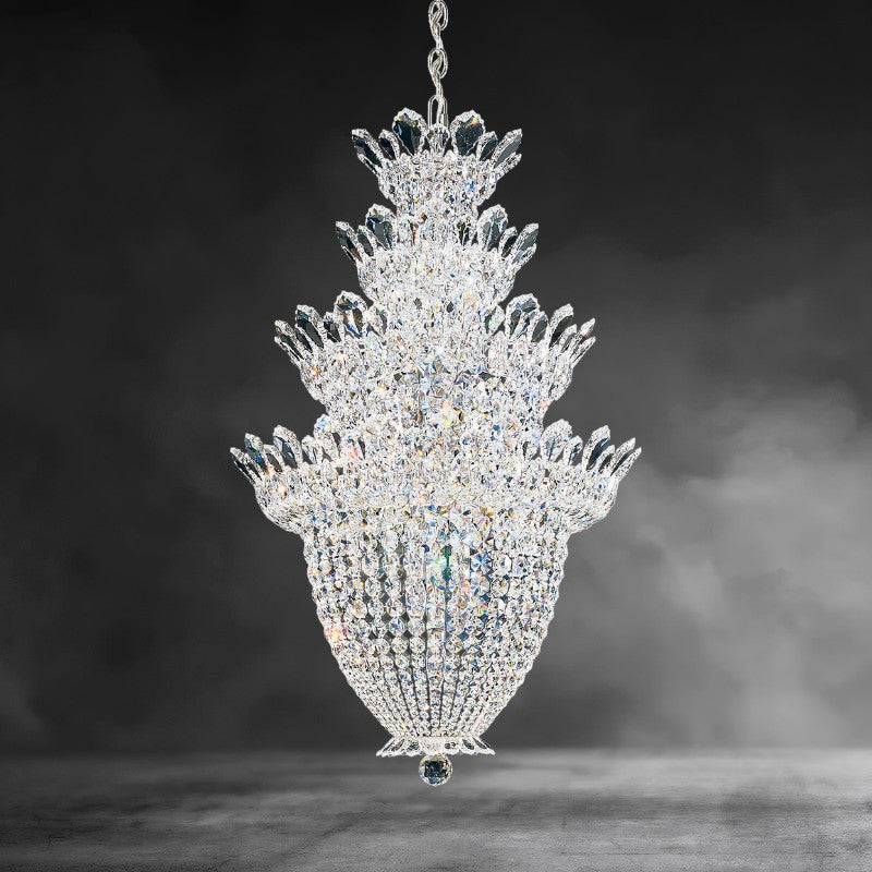 Trillane 4-layer Crystal Chandelier 24"