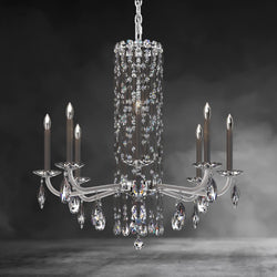 Siena 8-light crystal chandelier30"