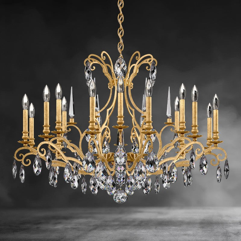 Renaissance Nouveau Chandelier 40"