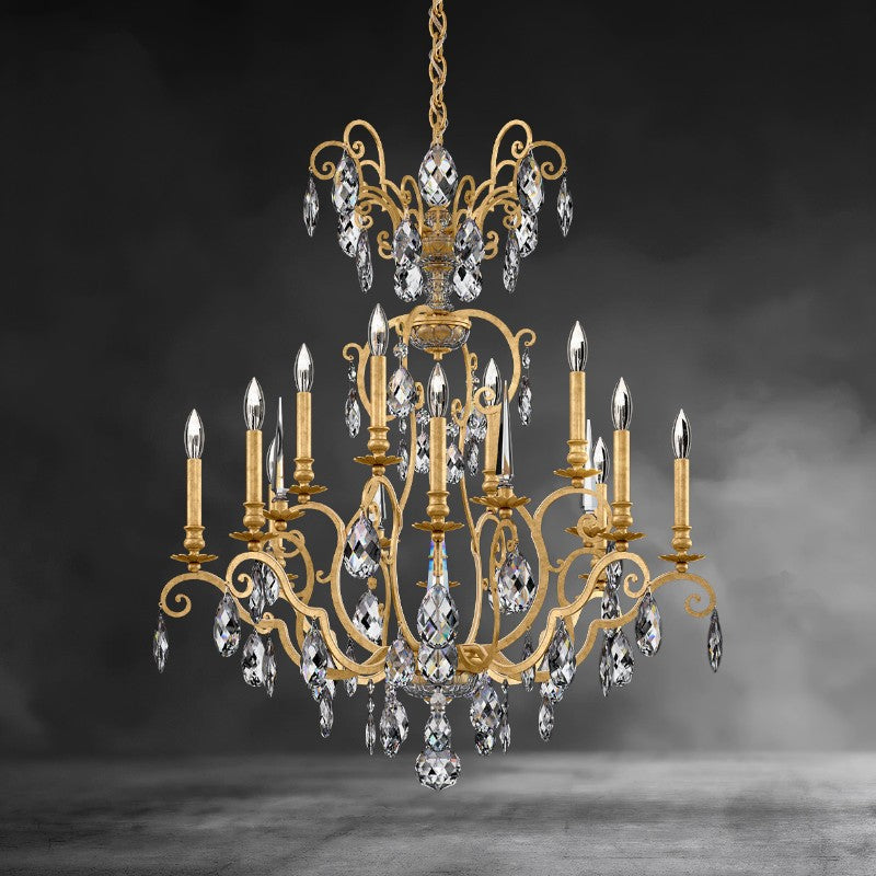 Renaissance Nouveau Chandelier 32"