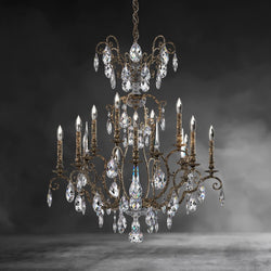 Renaissance Nouveau Chandelier 32"