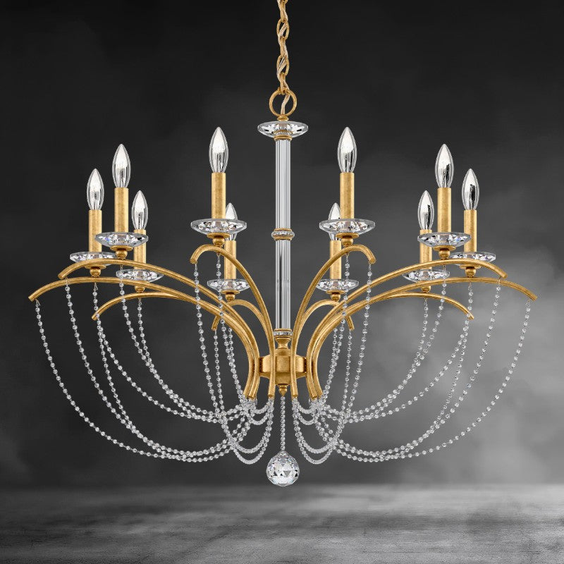 Priscilla Crystal Candlestick Chandelier 36