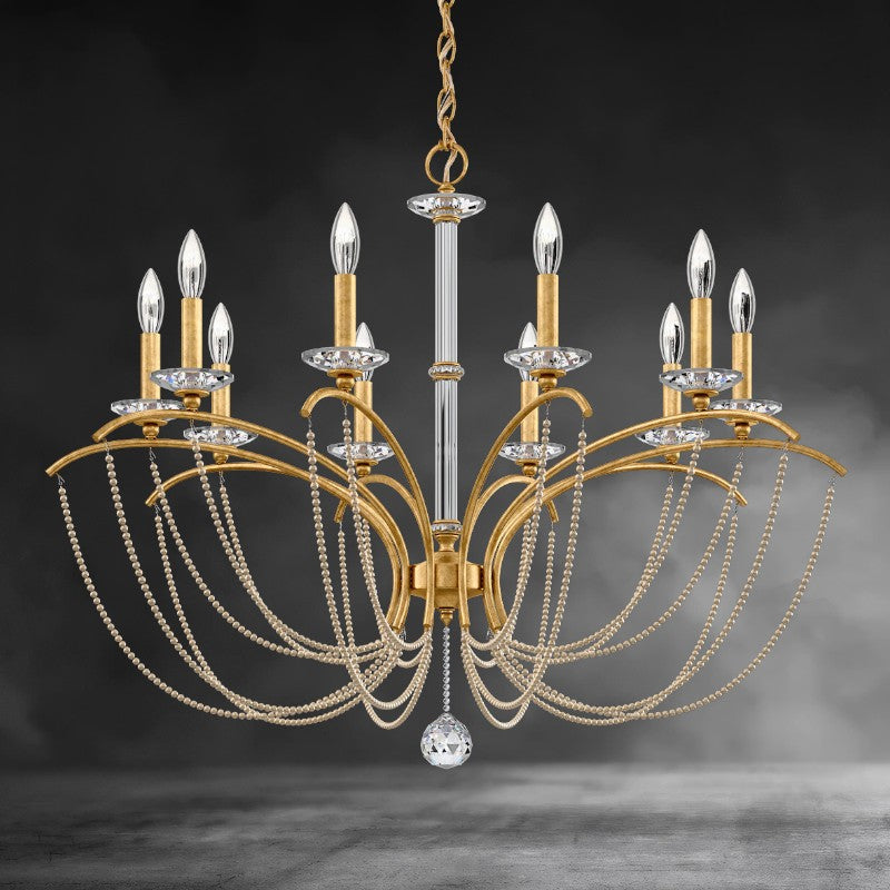 Priscilla Crystal Candlestick Chandelier 36