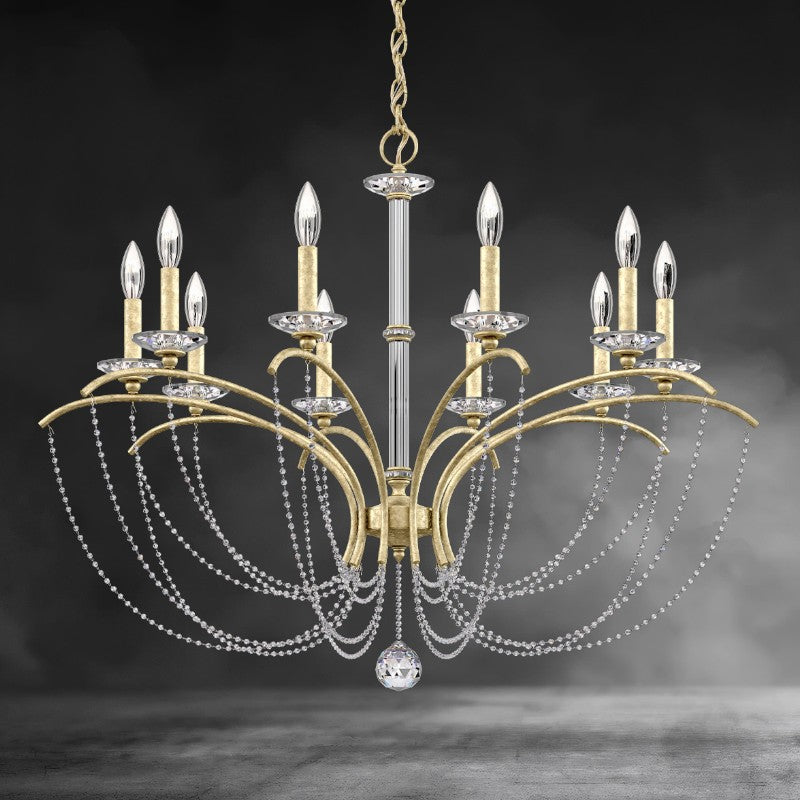 Priscilla Crystal Candlestick Chandelier 36