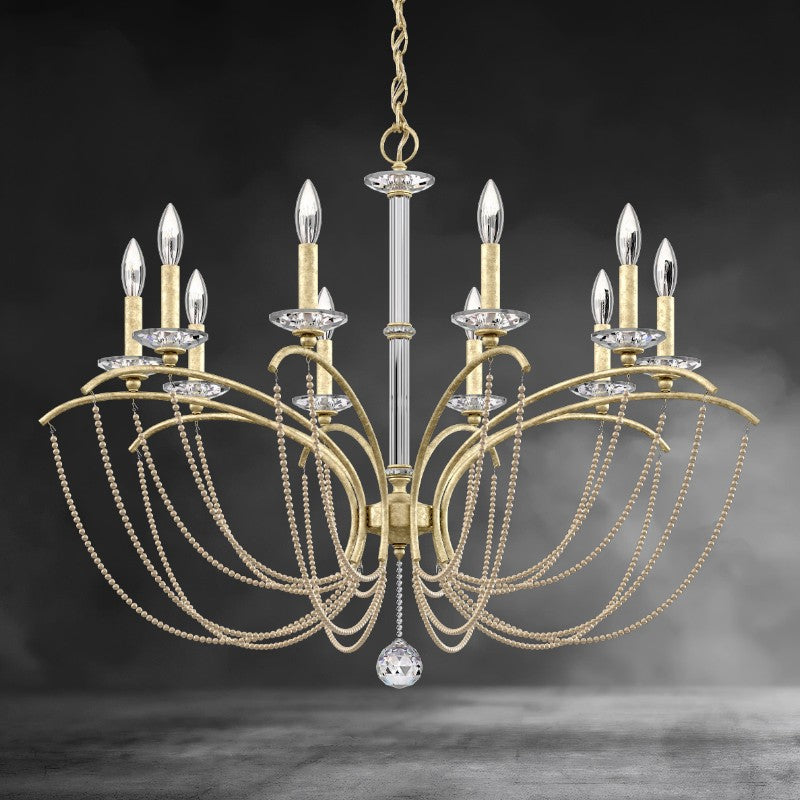 Priscilla Crystal Candlestick Chandelier 36