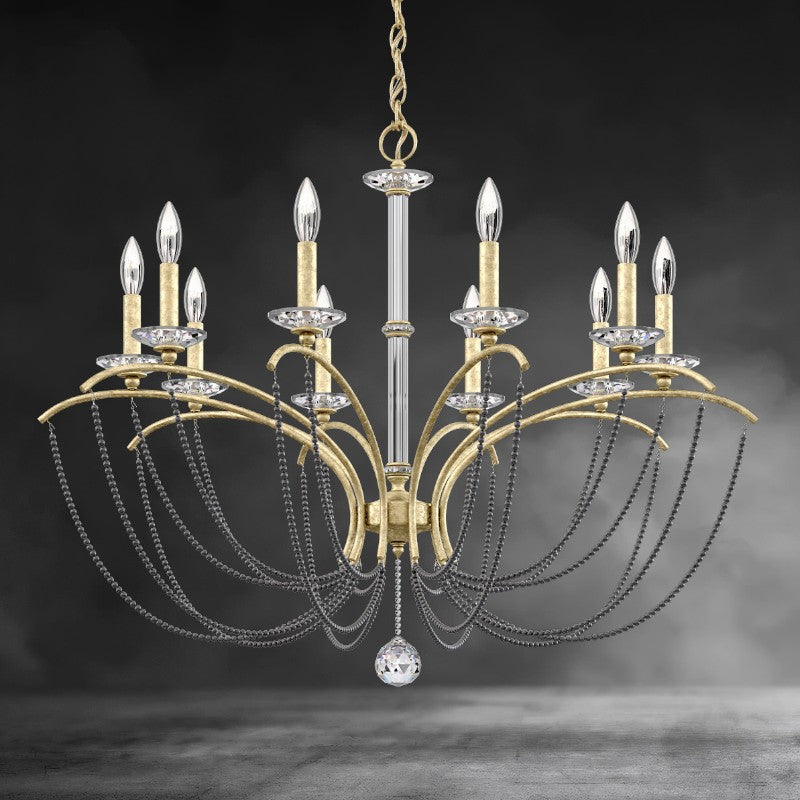Priscilla Crystal Candlestick Chandelier 36