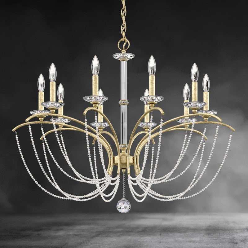 Priscilla Crystal Candlestick Chandelier 36