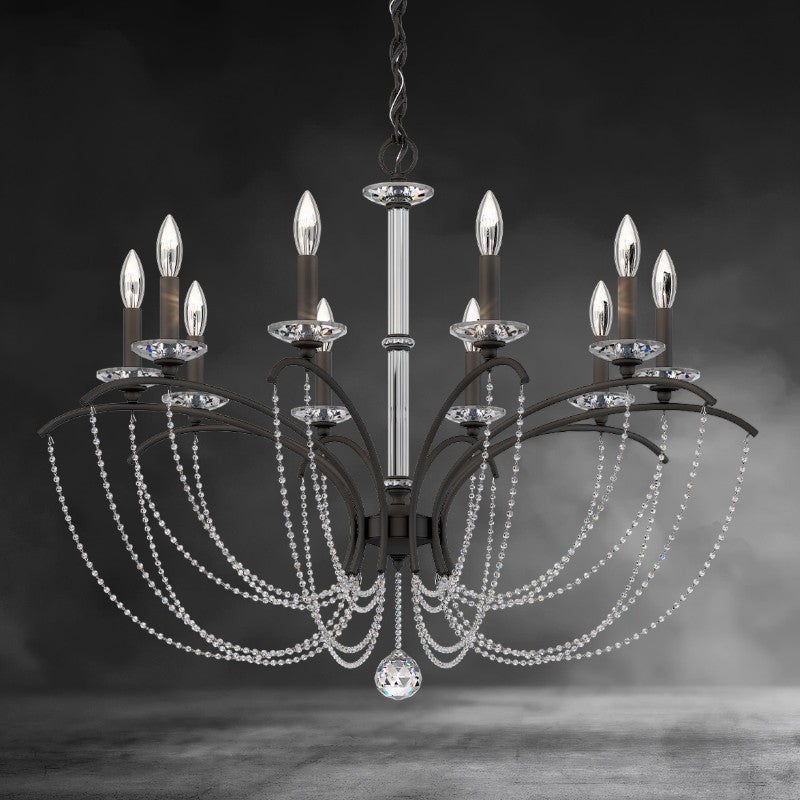Priscilla Crystal Candlestick Chandelier 36