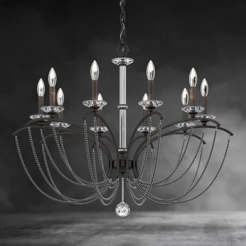 Priscilla Crystal Candlestick Chandelier 36