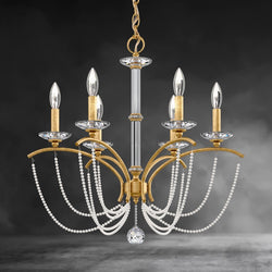 Priscilla Crystal Candlestick Chandelier 23"