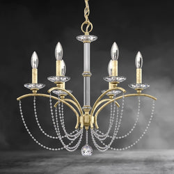 Priscilla Crystal Candlestick Chandelier 23"