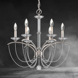 Priscilla Crystal Candlestick Chandelier 23"
