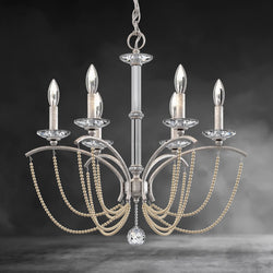 Priscilla Crystal Candlestick Chandelier 23"