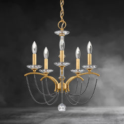 Priscilla Crystal Candlestick Chandelier 18"