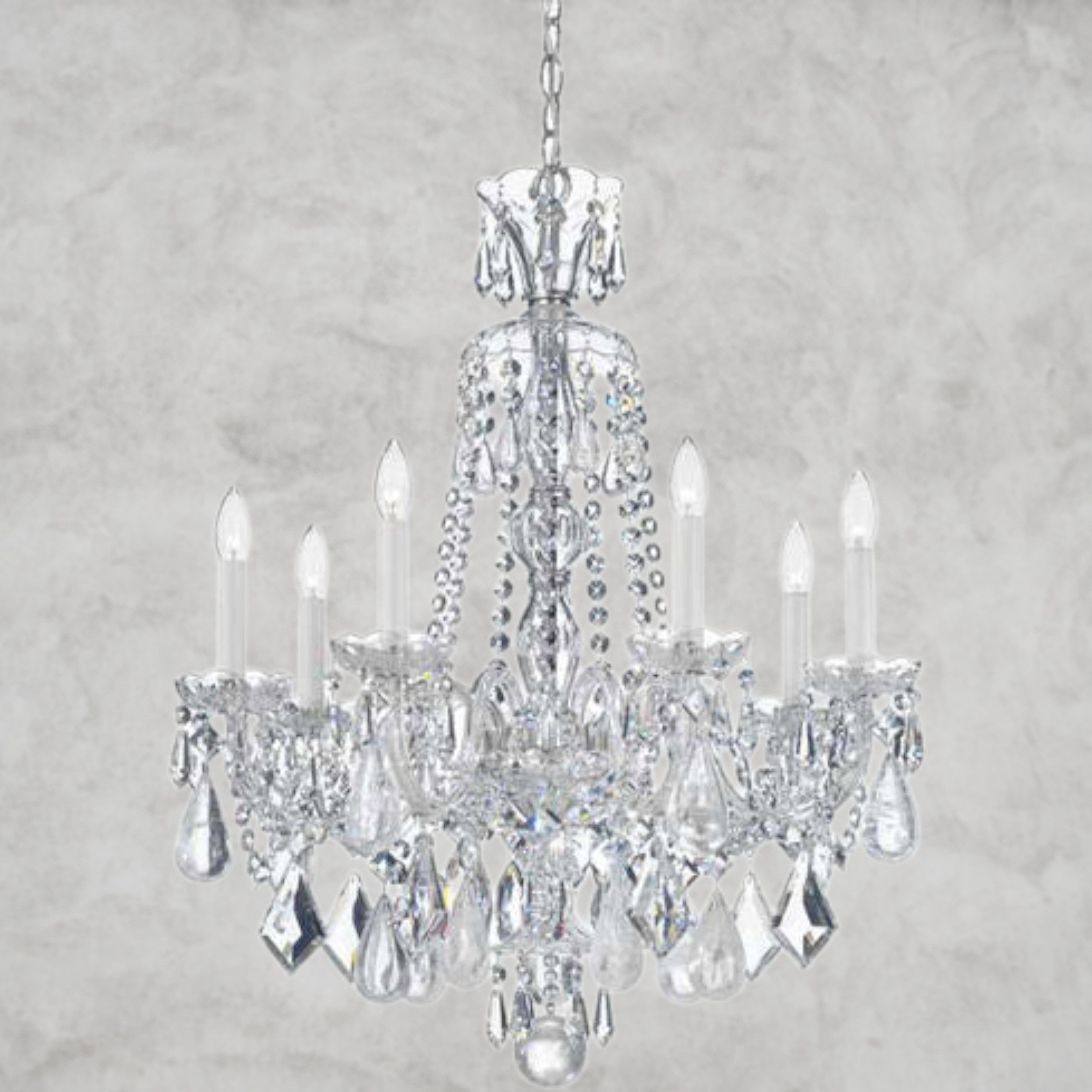 Hamilton Rock Crystal 7-Light Chandelier 24