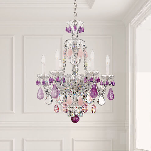 Hamilton Rock Crystal 6-Light Chandelier 22