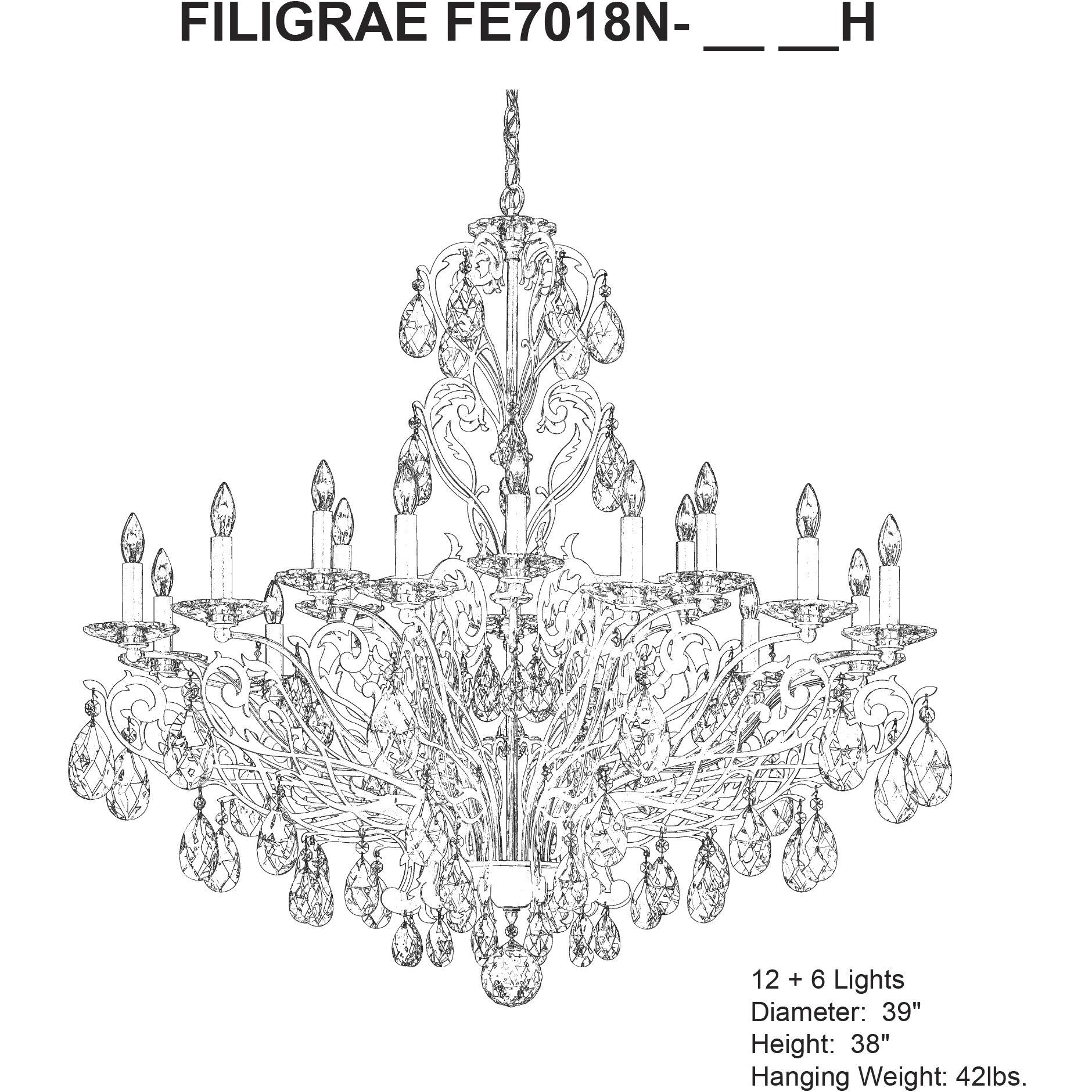 Filigrae Crystal Chandelier39