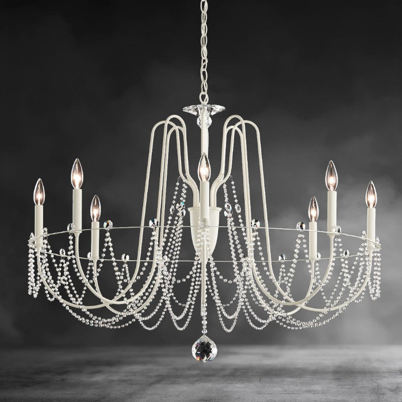 Esmeralda Single Tier Crystal Chandelier 37
