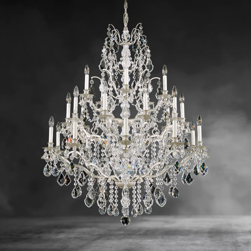 Bordeaux Crystal Chandelier 40"