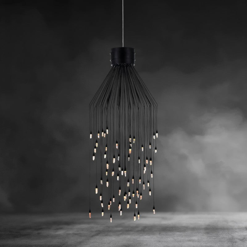 Rock Crystal Rain Flushmount